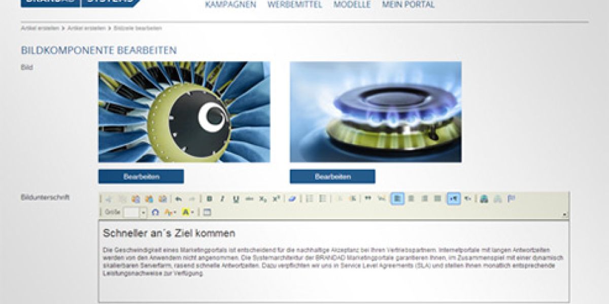 Content-Management von BRANDAD Systems